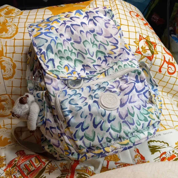 Kipling | Bags | Kipling Peacock Nylon Backpack | Poshmark display picture 1